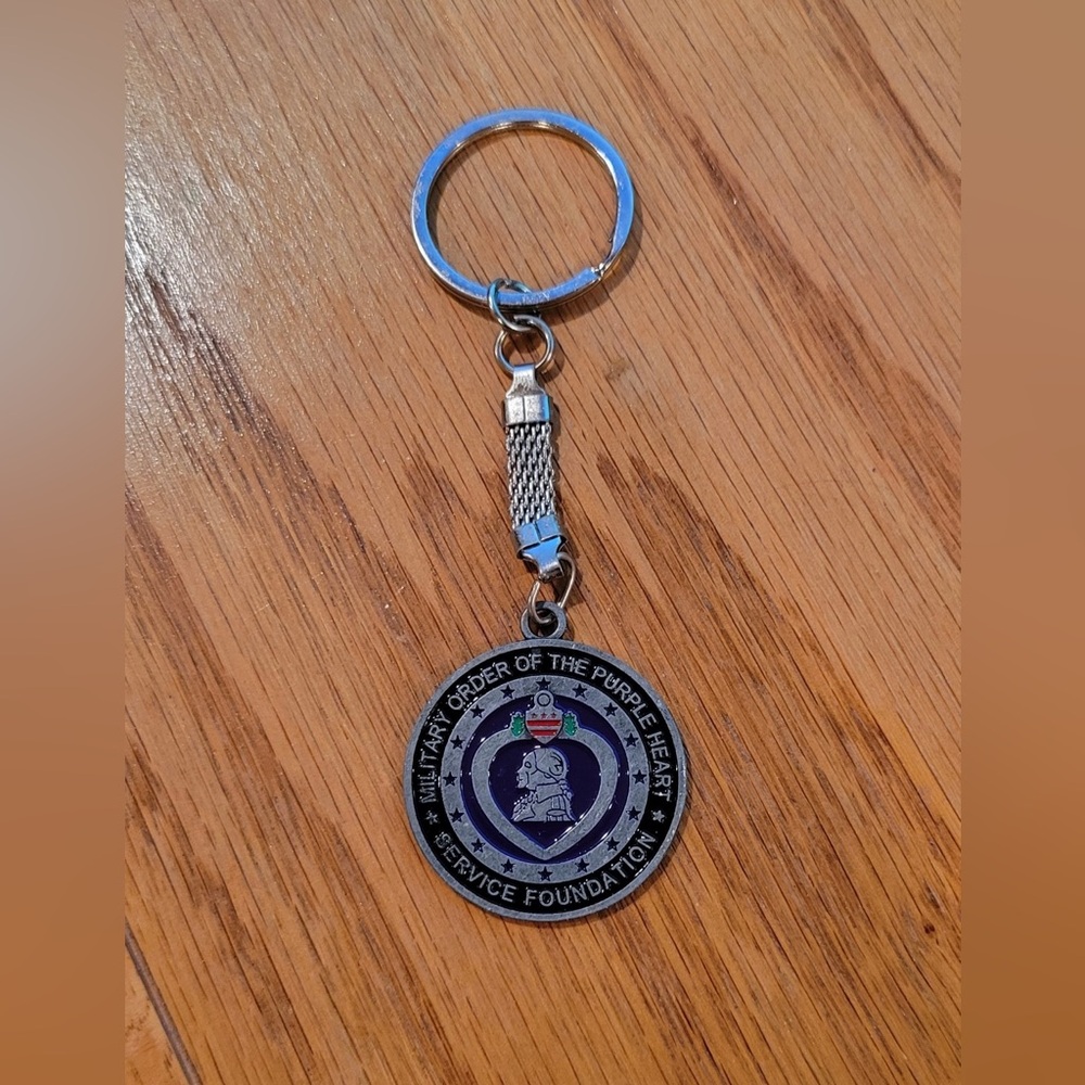 Military Order Of The Purple Heart Service Foundation Keychain.